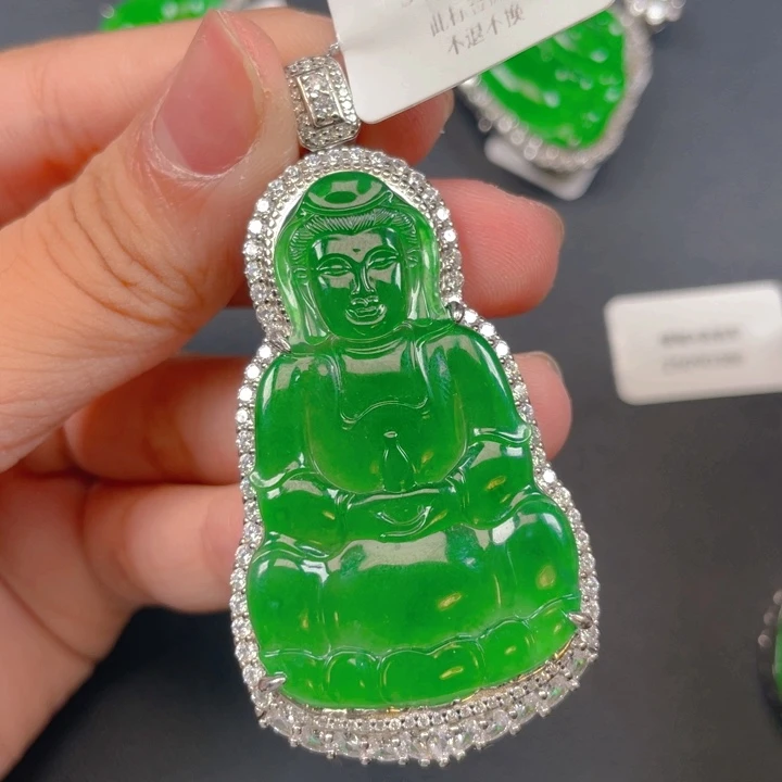 【闪购商品】颈饰银S925镶嵌翡翠翡翠