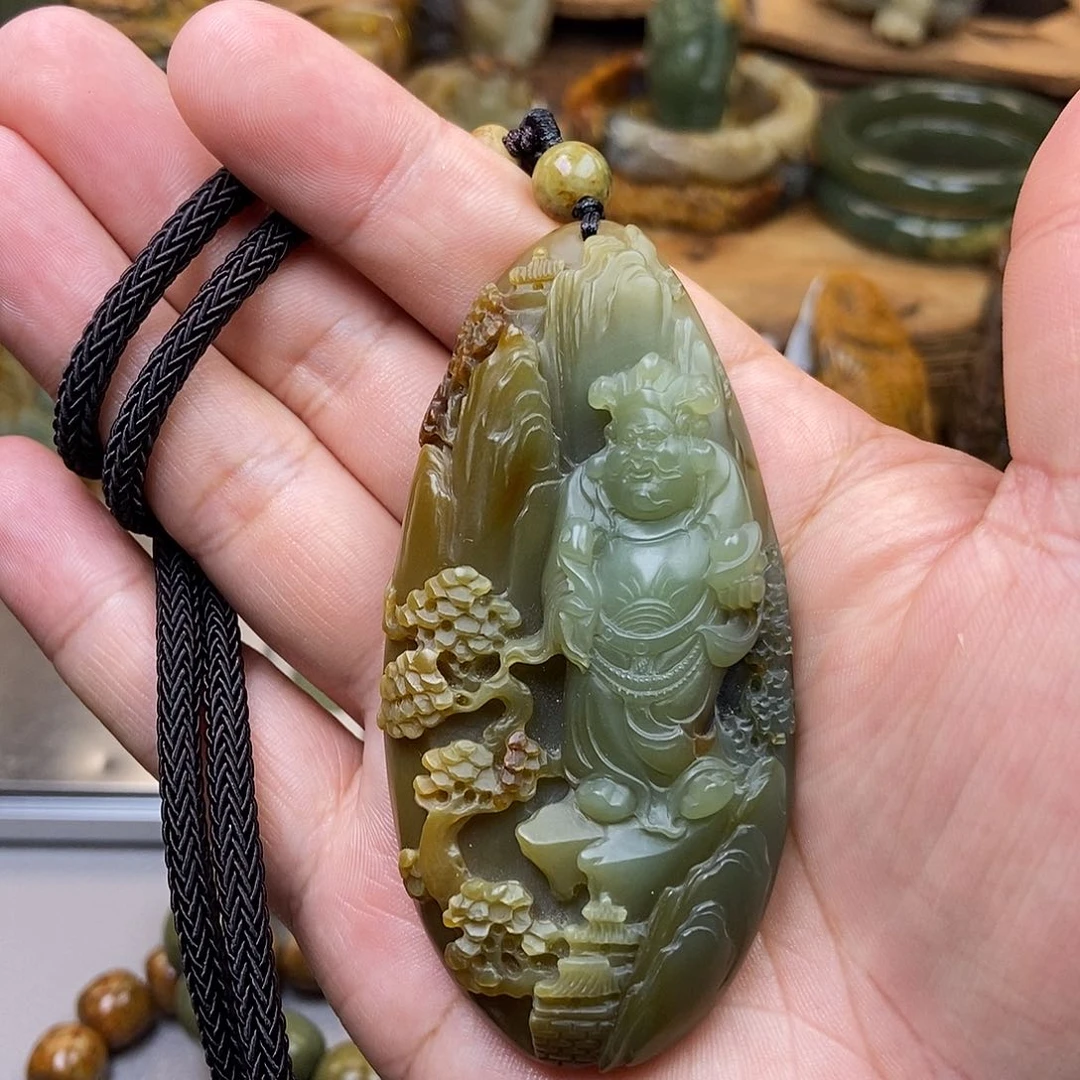 H***r岫岩河磨玉（透闪石质玉）未镶嵌珠宝奇石