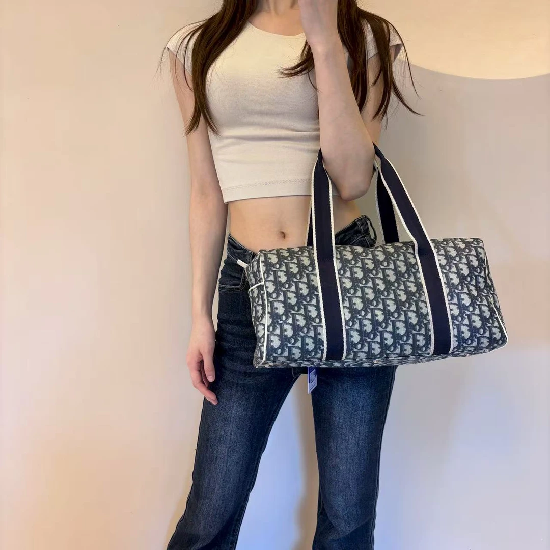 95新 DIOR/迪奥 老花波士顿手提包0453