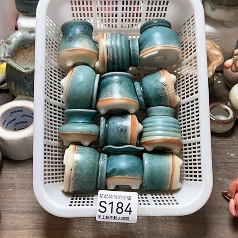 紫砂花盆184微瑕品口径3厘米左右的