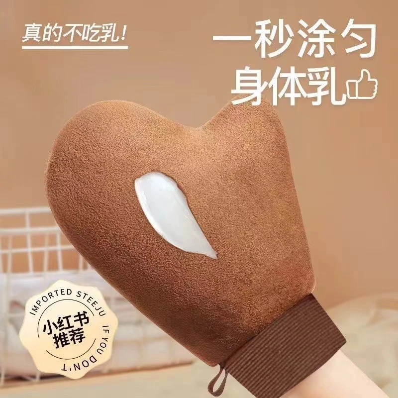 身体乳手套美黑手套柔软不伤手护理按摩擦脸神器防水防油擦防晒霜