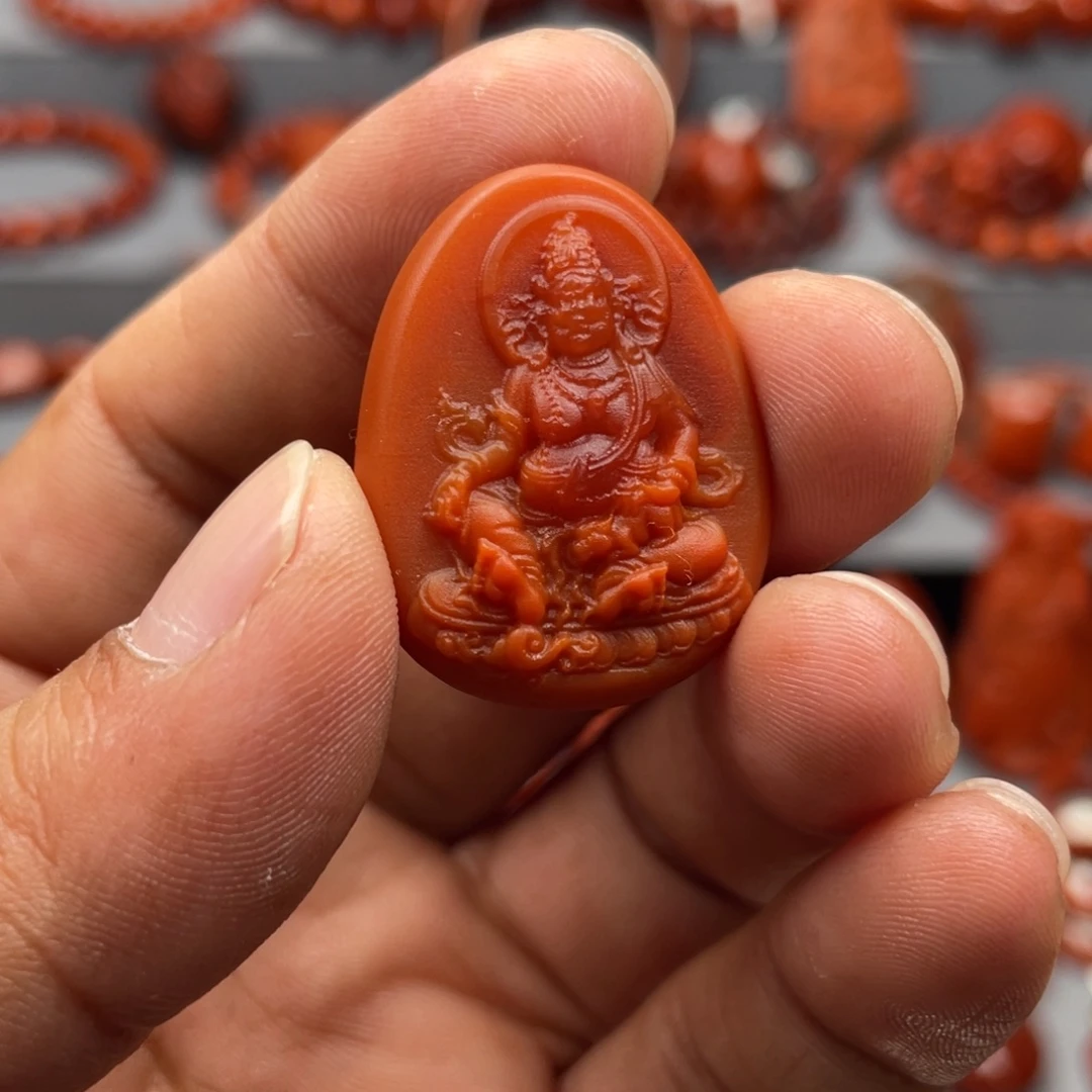 南红玛瑙未镶嵌珠宝奇石吊坠