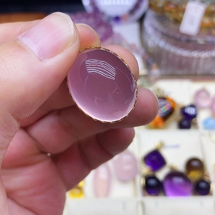 18K金镶嵌吊坠(不含链)水晶