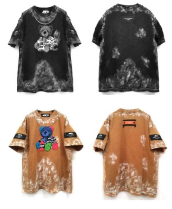 OOXOO 20009宽松小熊短袖T恤时尚百搭