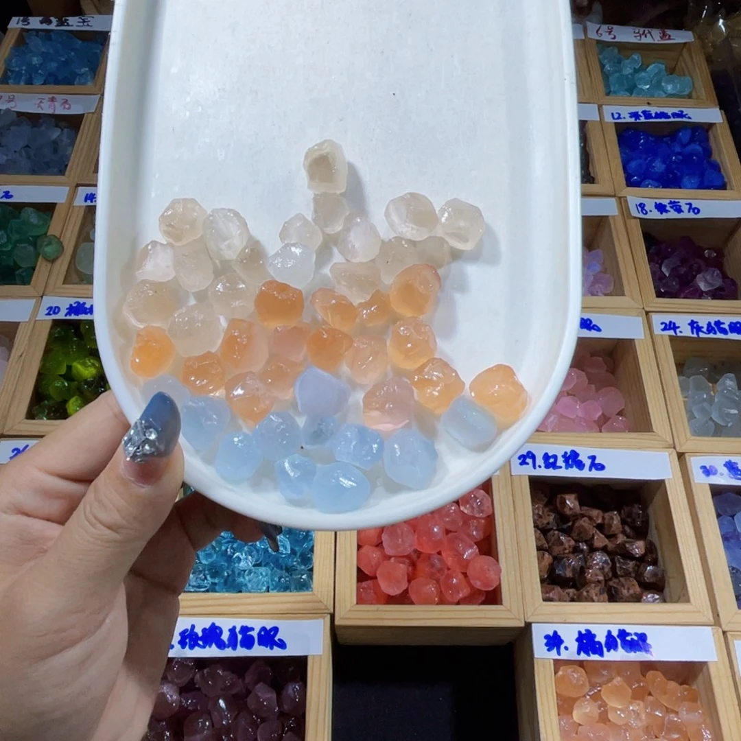 白***行未镶嵌珠宝半成品水晶