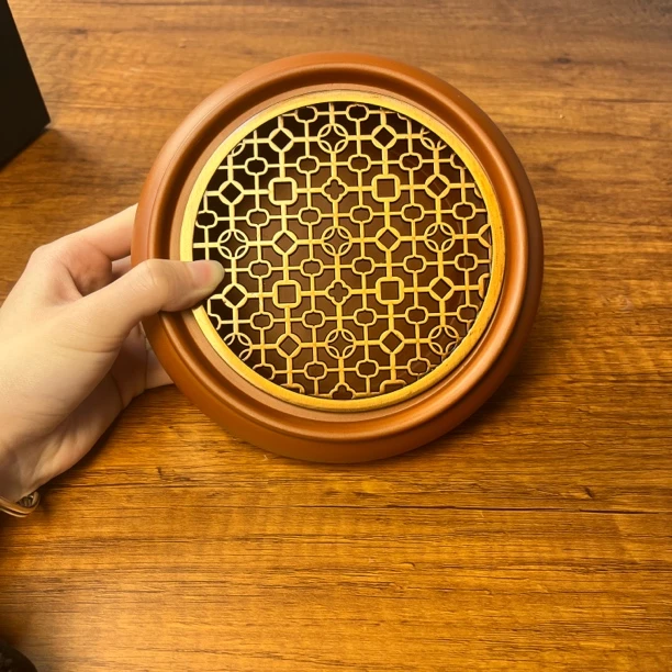 【万壶阁】新中式朱泥手拉蓄水壶承可拆分茶壶底座 功夫茶具配件