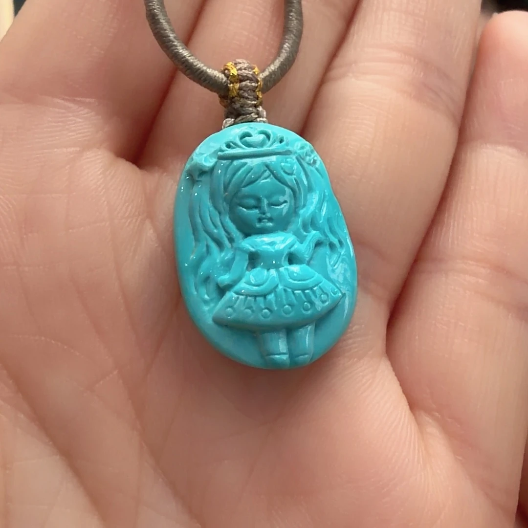 绿松石未镶嵌颈饰