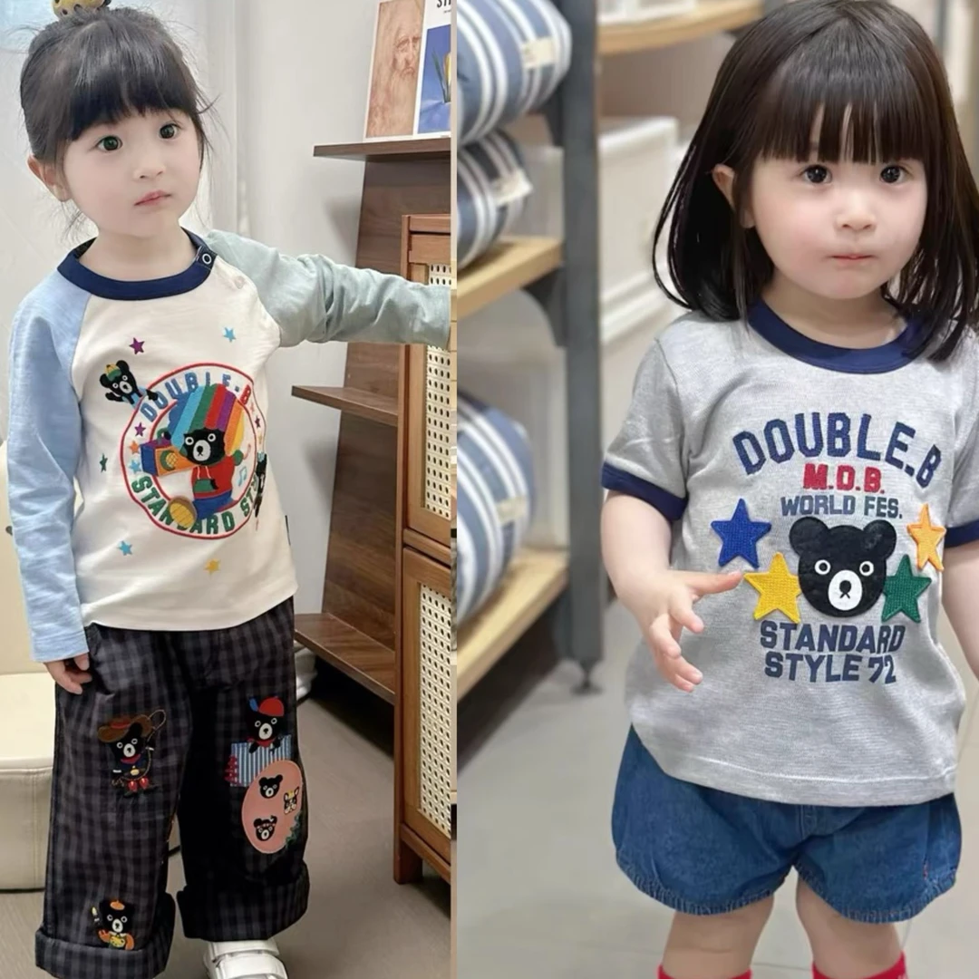【中古*潮搭*甜酷】男女宝宝灰熊短袖 音乐T