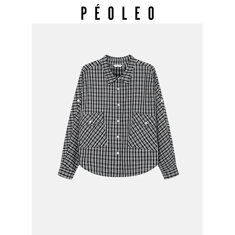 【唐长老专属】飘蕾长袖格子衬衫