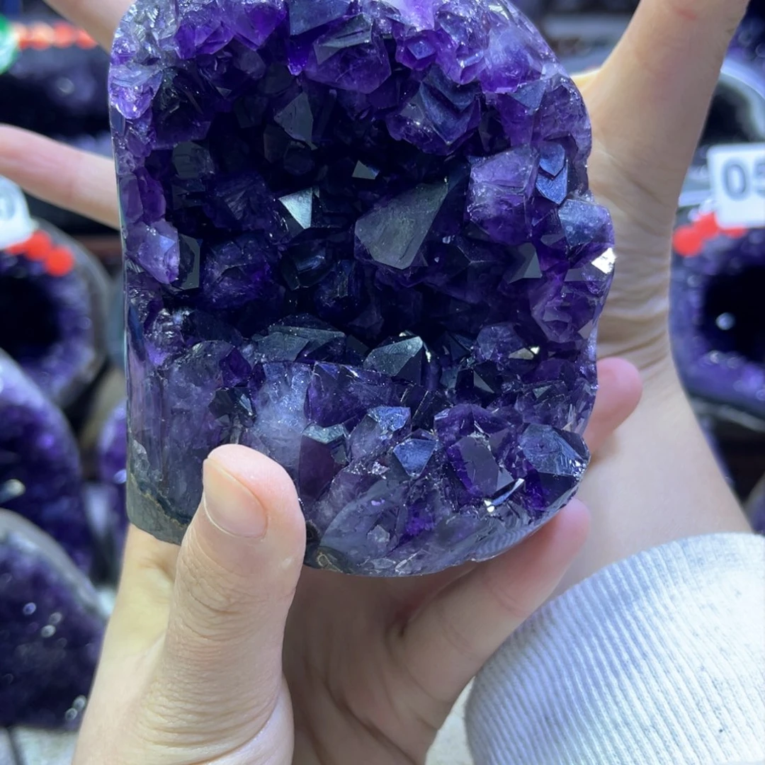 紫晶摆件未镶嵌紫水晶