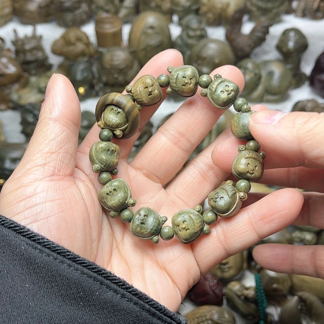 维腊木（绿檀）诗**瑰多妹手串