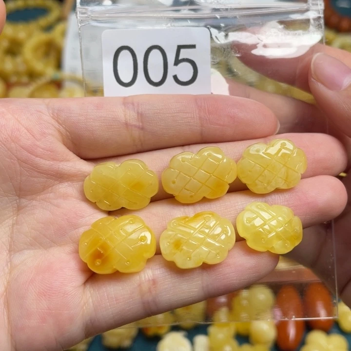 蜜蜡未镶嵌珠宝奇石满蜡小中国结可挑选天然蜜蜡微瑕