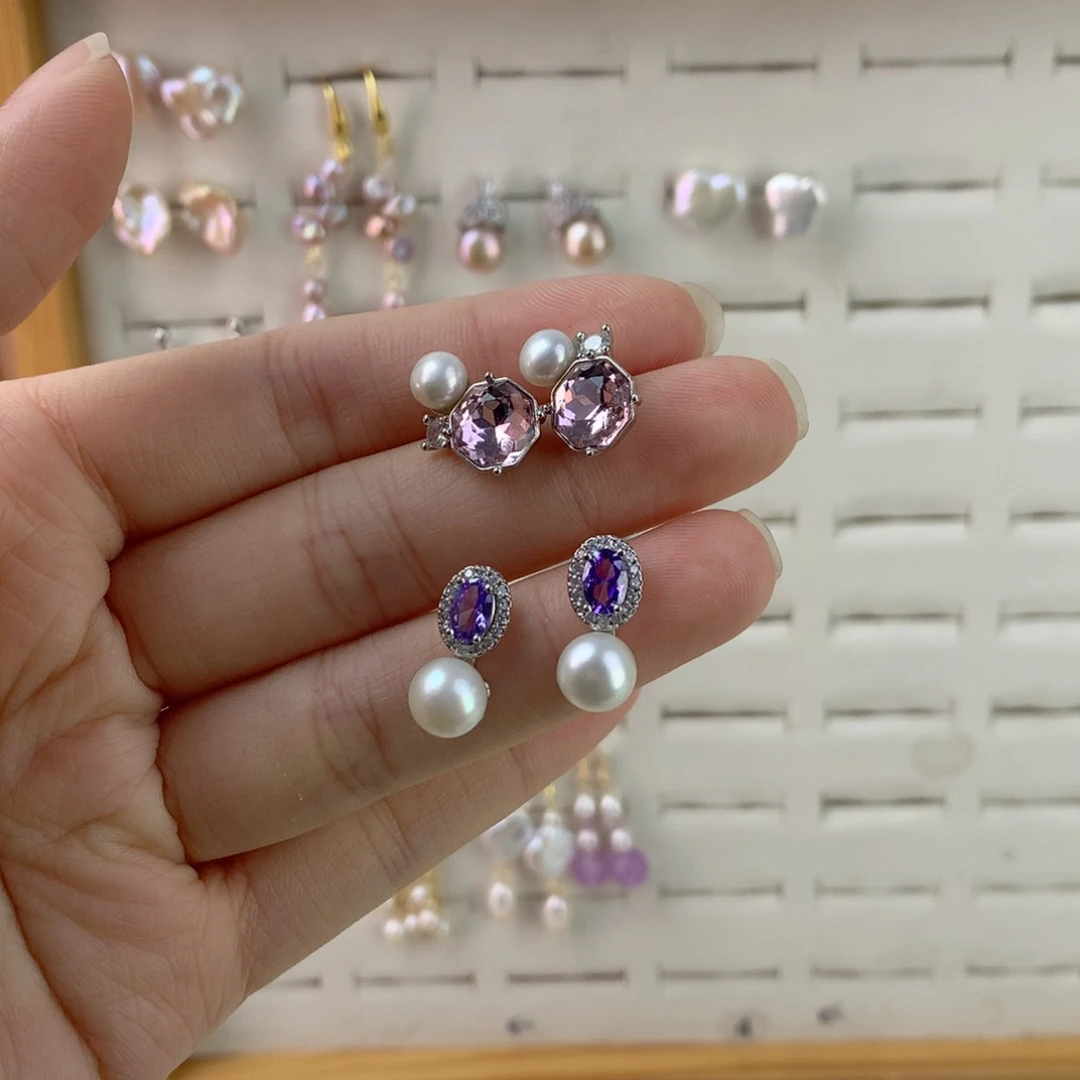 未镶嵌耳饰淡水珍珠奇***?