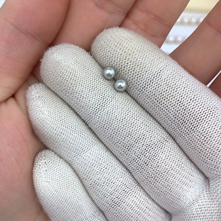 海水珍珠耳饰银S925镶嵌