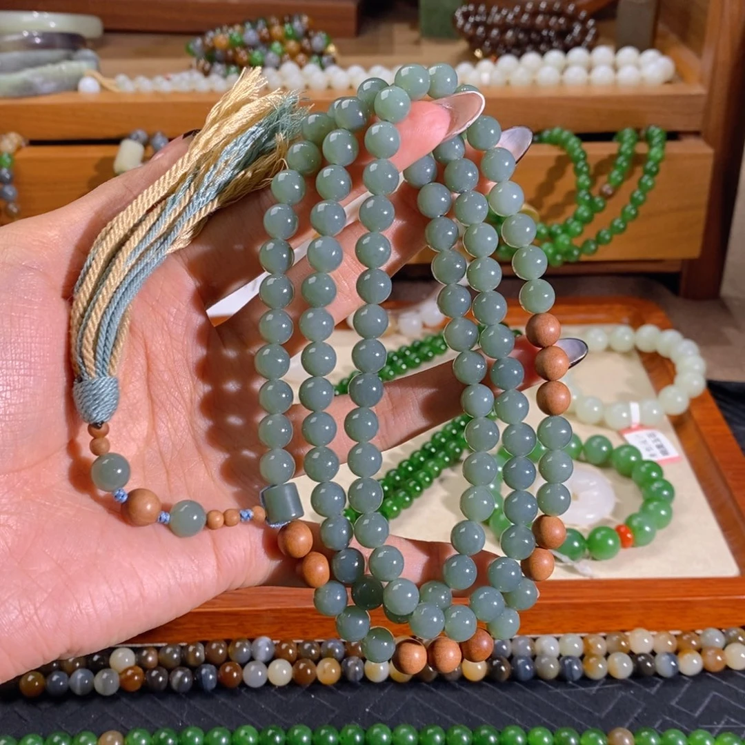 和田玉未镶嵌手链