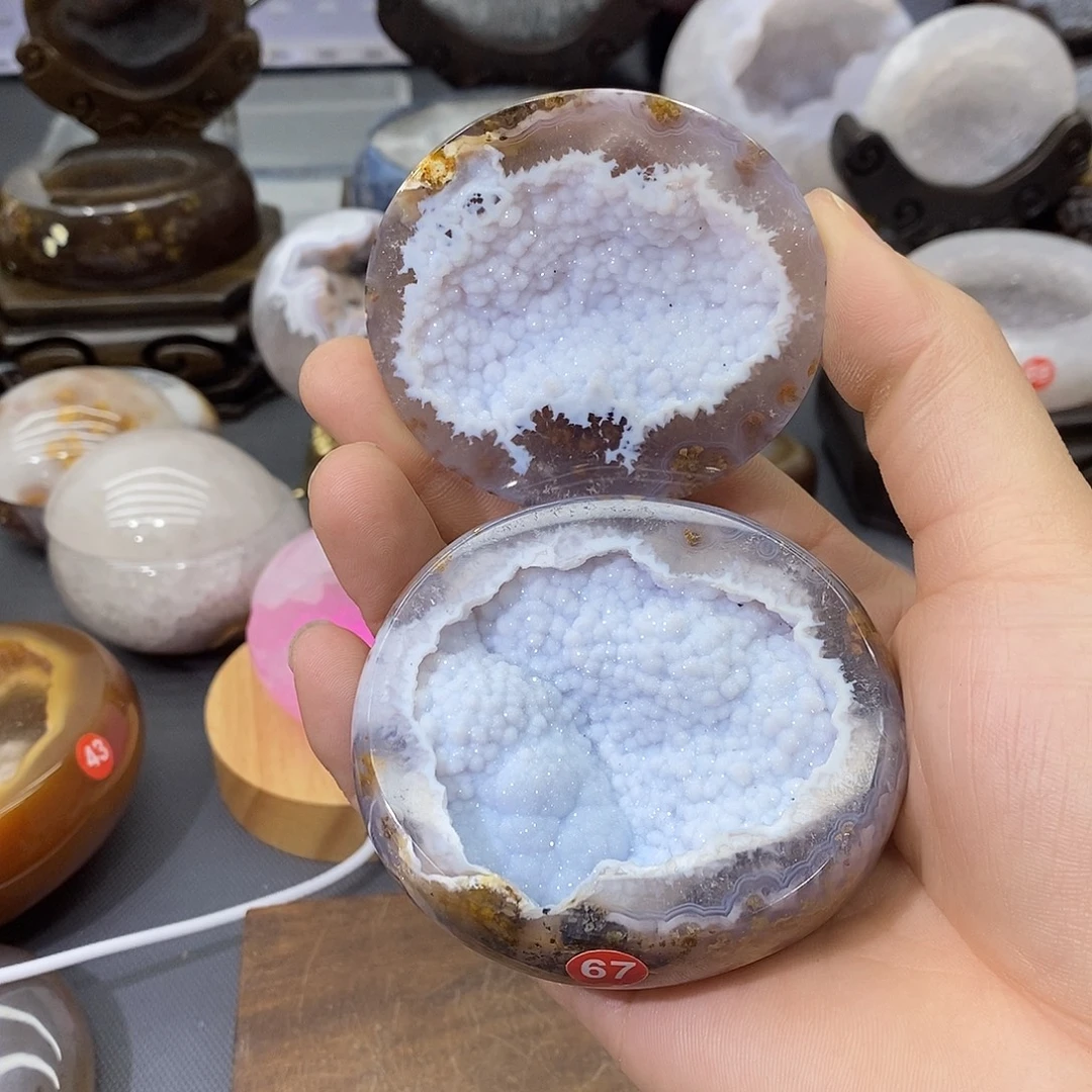 摆件紫晶未镶嵌聚宝盆