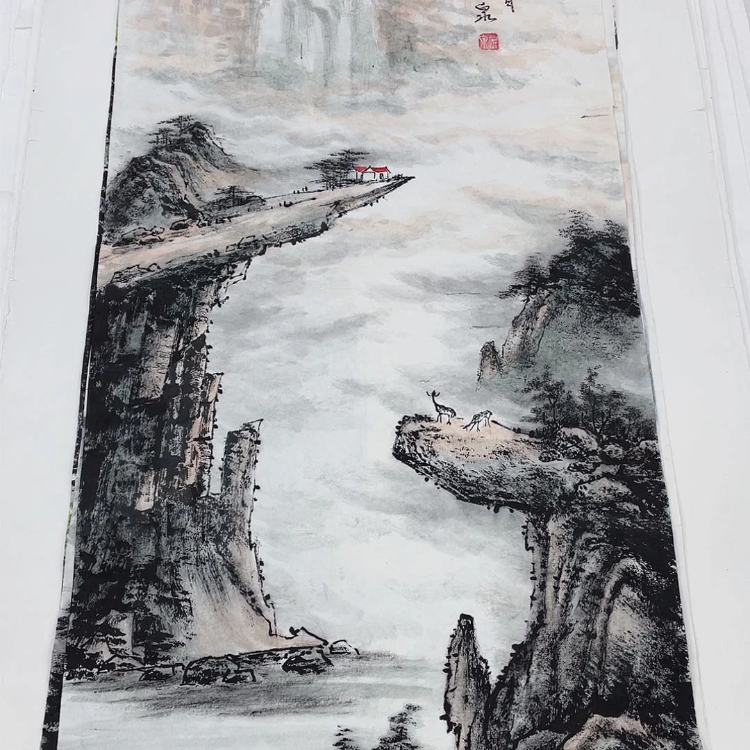 国画绘画作品莘洪泉福利