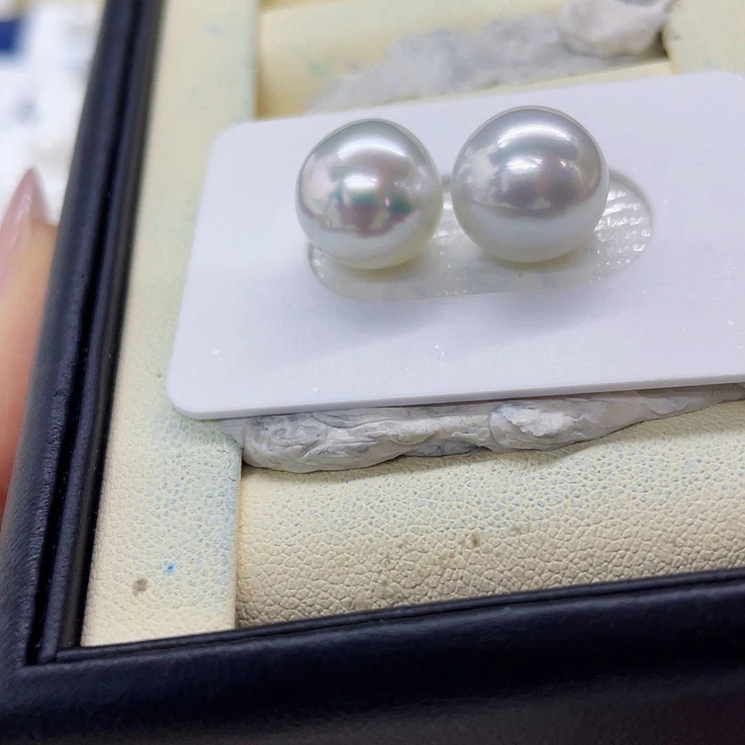 海水珍珠裸珠澳白胖水滴12/13mm