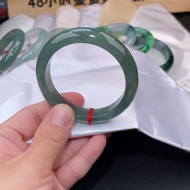 翡翠未镶嵌手镯手镯-19