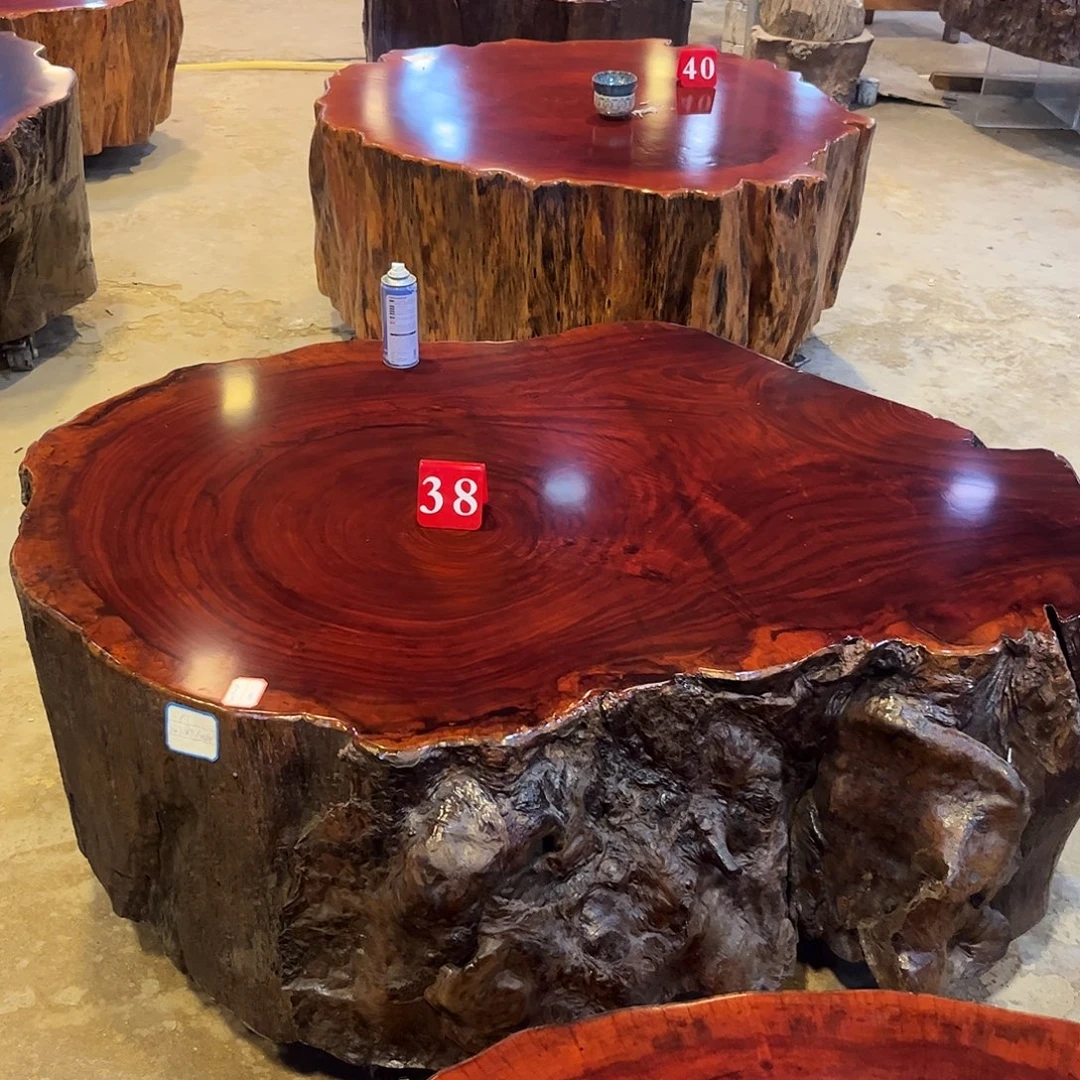 南***狼木原木实木树墩茶几