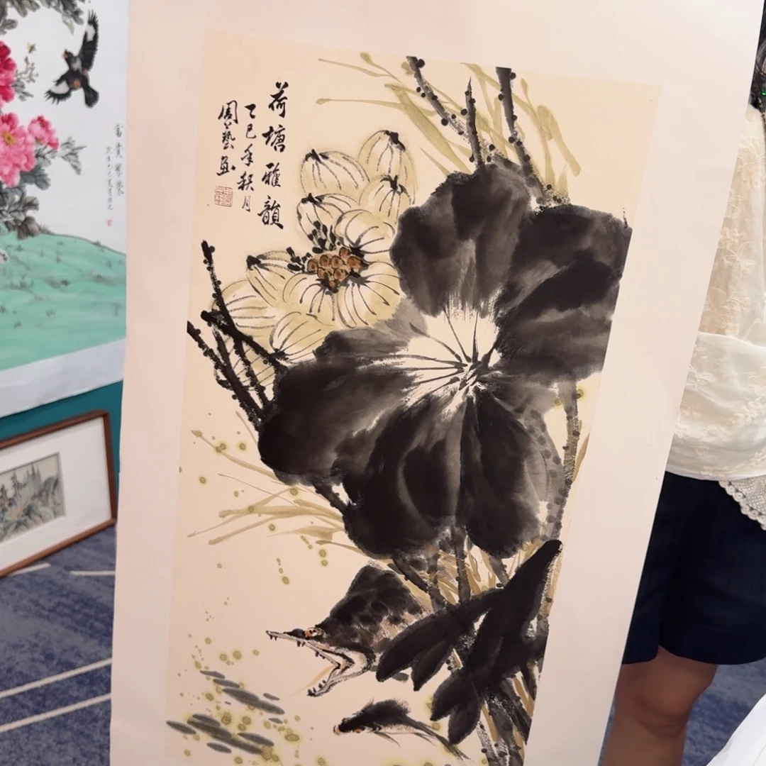 国画国画作品山水花鸟