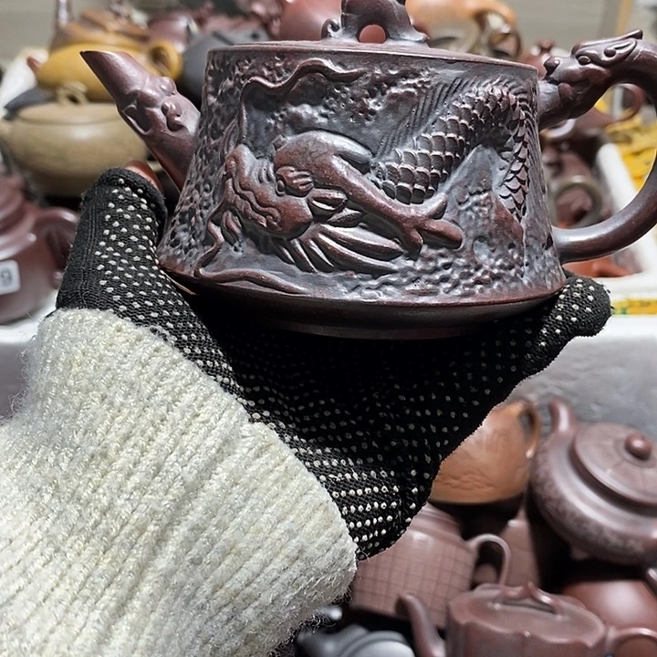 紫砂茶壶微瑕跳砂