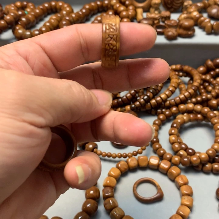 t***麻果皮库克雕噶戒指一个