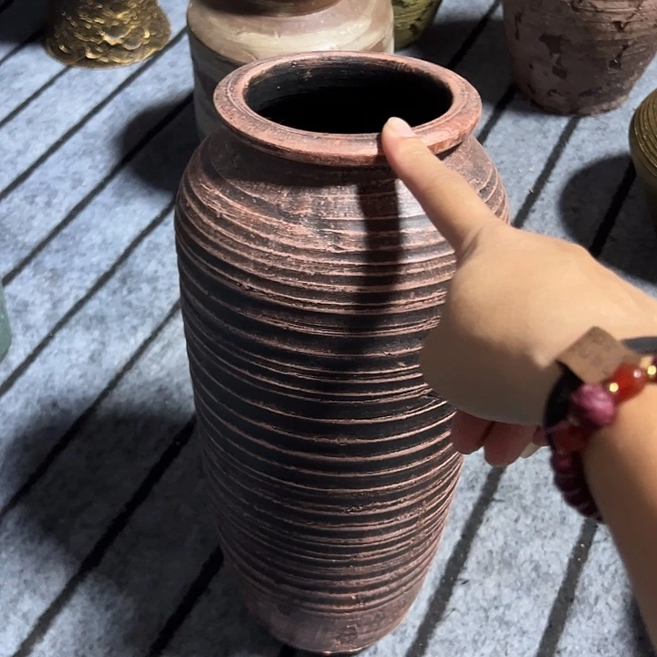 粗陶盆默认打孔高34口12