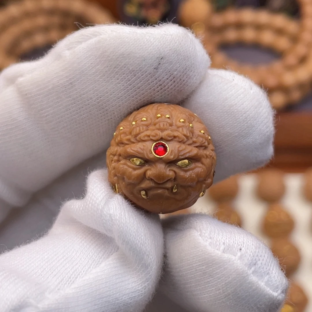 猴头核桃吊坠满工凤凰冥王