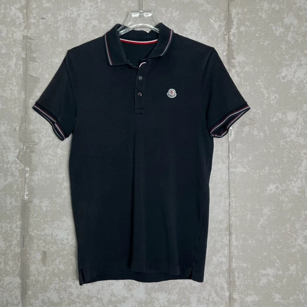 未使用 MONCLER Moncler蒙口领口袖口三色边短袖Polo衫/10905/JP