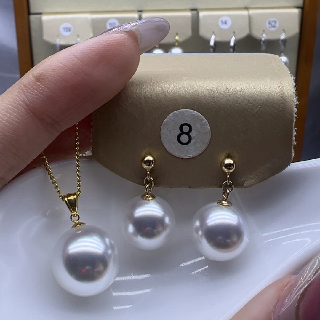 吊坠(赠链)淡水珍珠18K金镶嵌