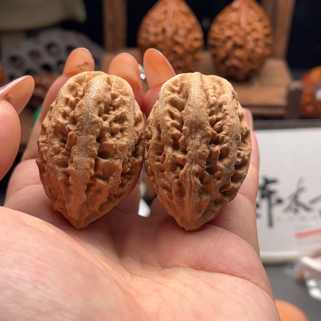 文玩核桃把件关东木子家楸大胖32