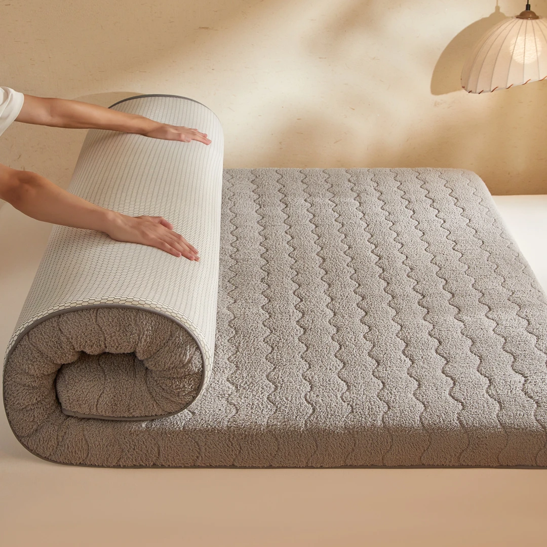 冬季加绒加厚床垫子双人家用垫褥榻榻米床垫学生宿舍租房打地铺