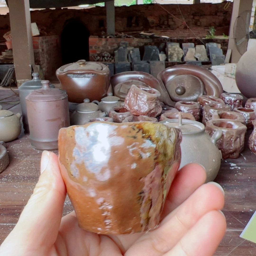 坭兴陶贵台龙窑柴烧茶器A259