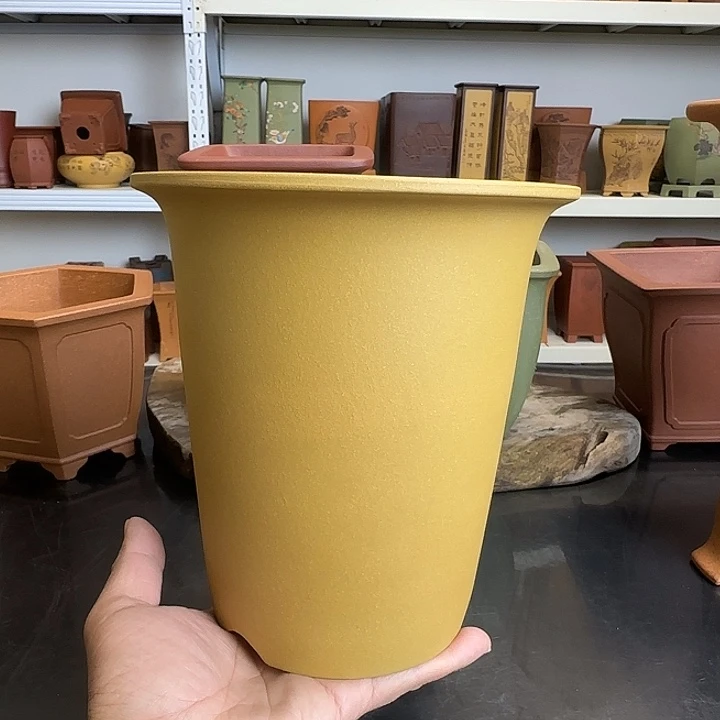 19×20四只手工黄段泥