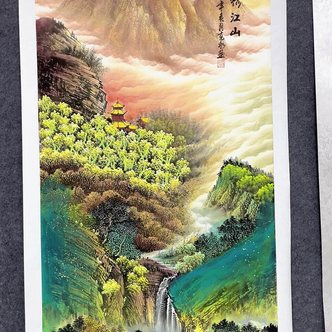 国画作品小姐姐放漏…