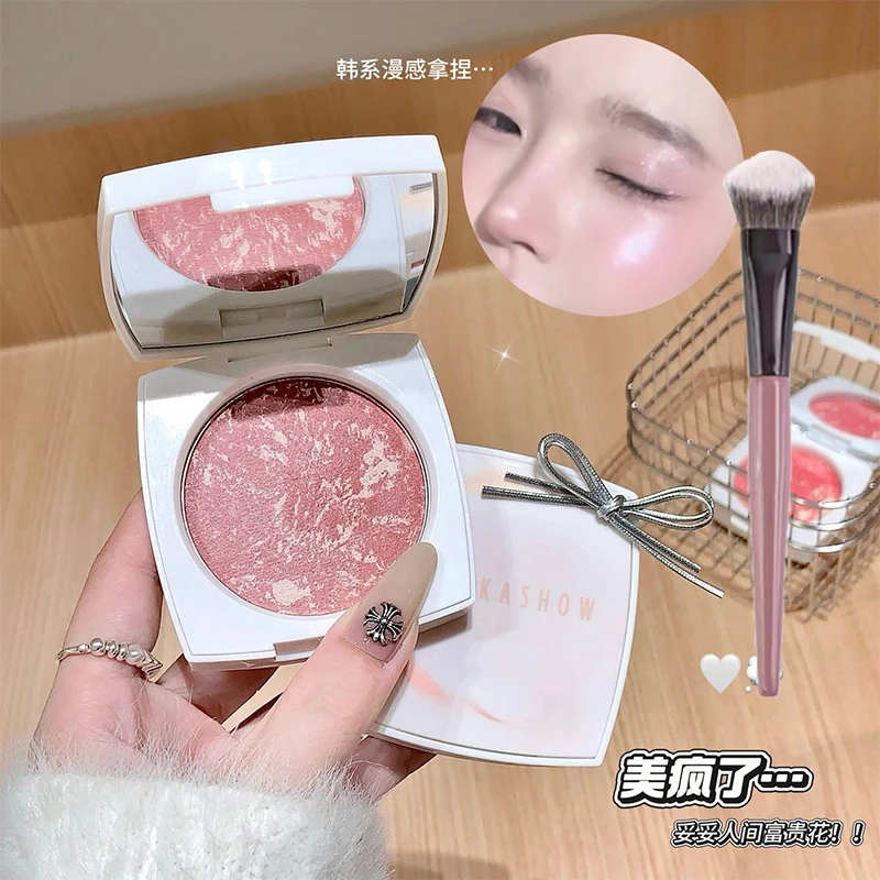 【现货速发】kakashow烘焙烤粉柔雾腮红膨胀色显气色五花肉腮红膏女