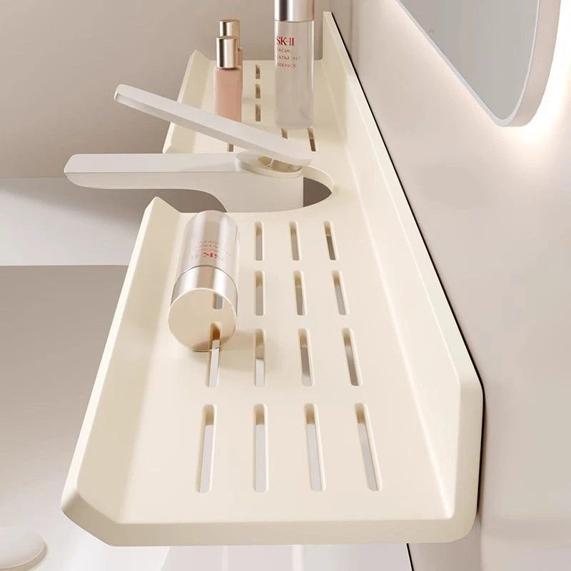 优勤镜前卫生间置物架厕所洗手台盆洗漱台壁挂式免打孔浴室架子