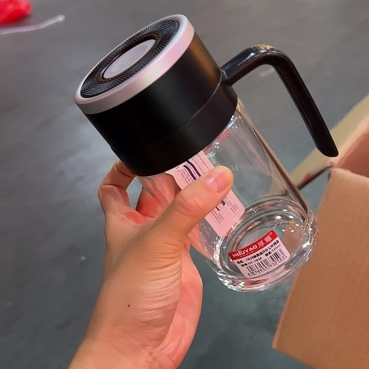 高硼硅玻璃厚耀端杯速开速开端杯510510端杯微瑕玻璃杯