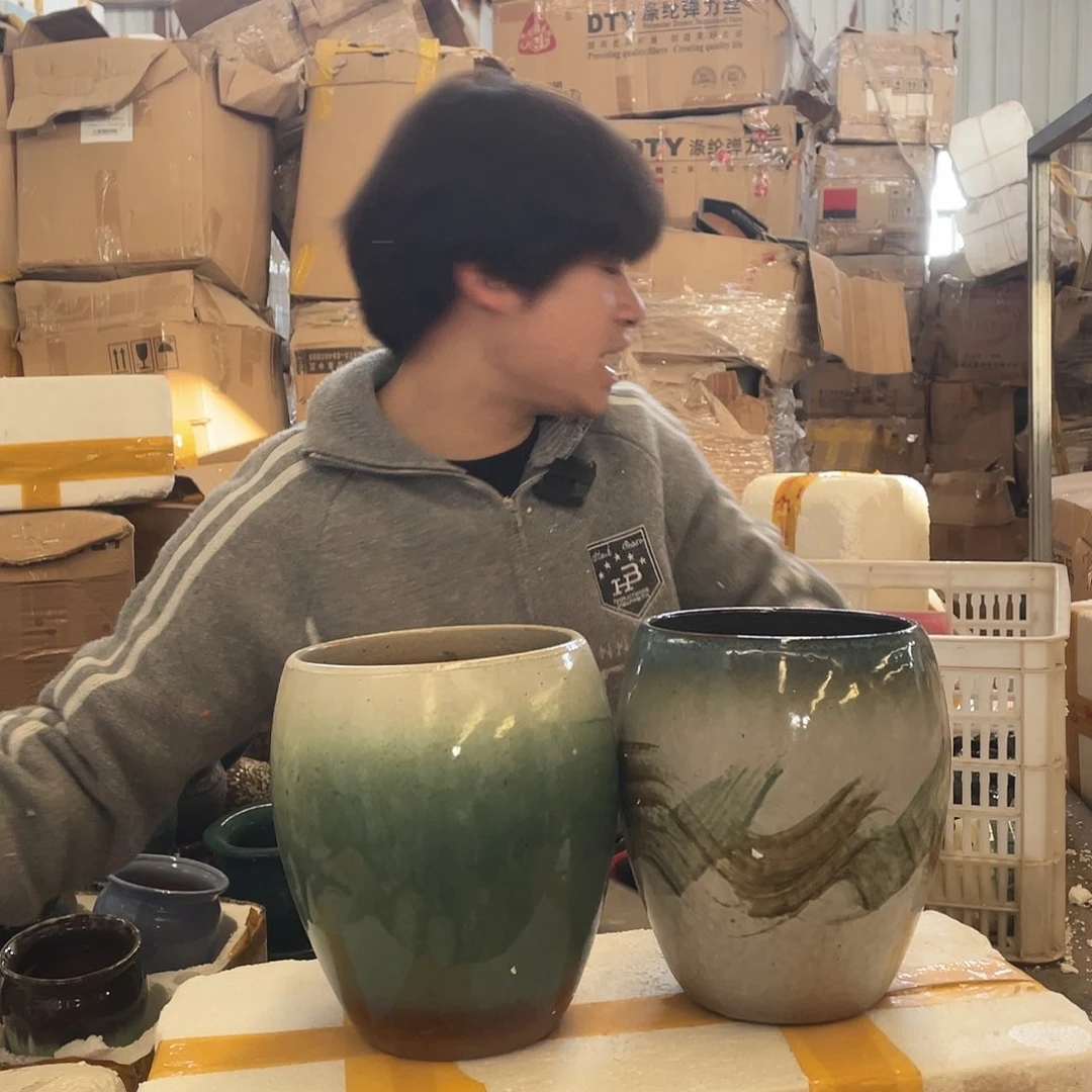 红陶宜兴紫砂花盆