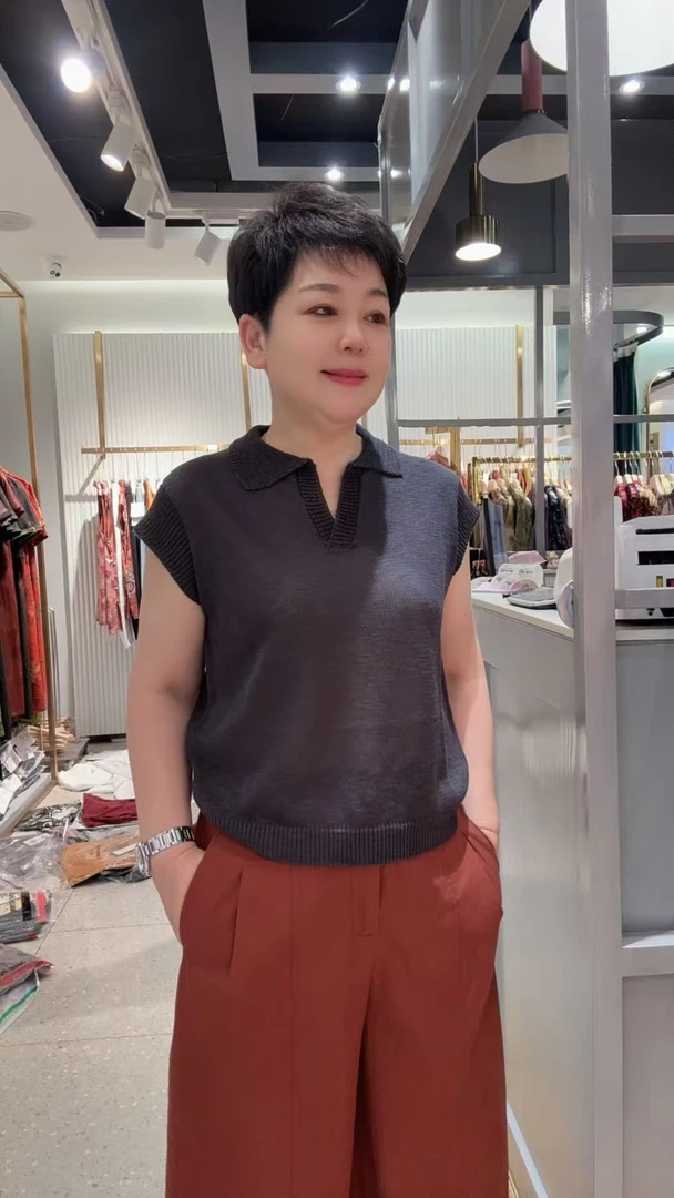 【娅姐专属】纯色百搭针织衫30923