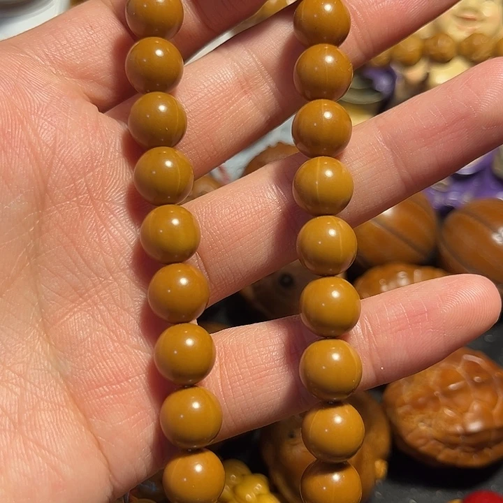 橄榄核手串/手链猴头1.0正圆微瑕