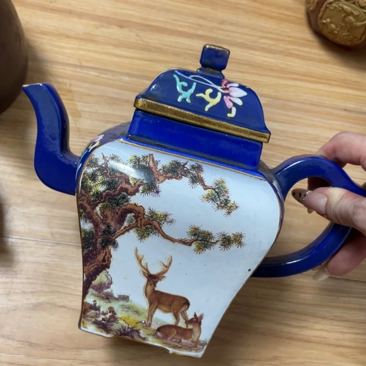 茶壶底槽青紫砂艺术作品