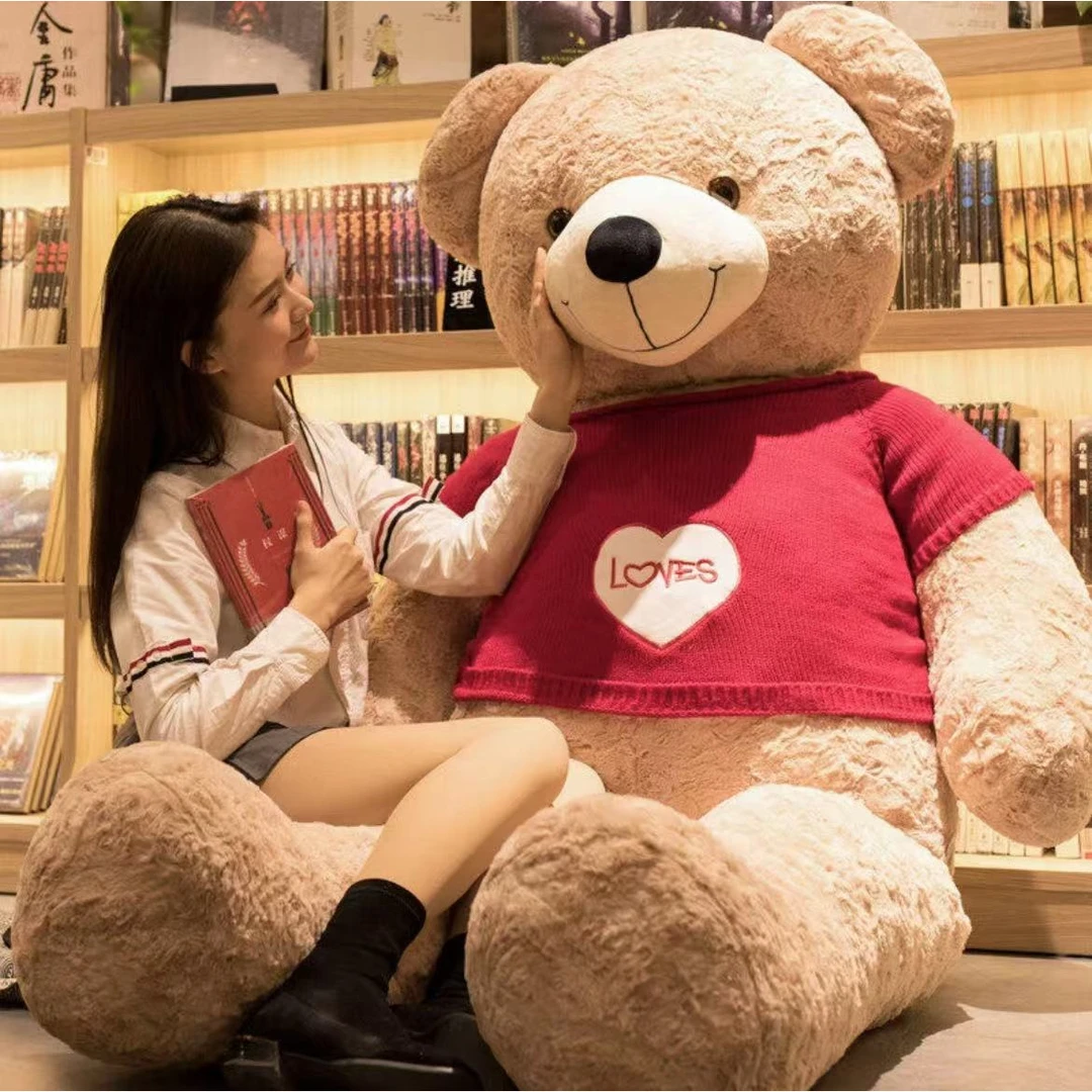 家用超大大熊毛绒玩具抱枕便捷睡觉抱抱熊大号玩偶搭配防尘袋