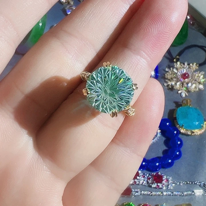 钨金红色蓝色满钻镶嵌