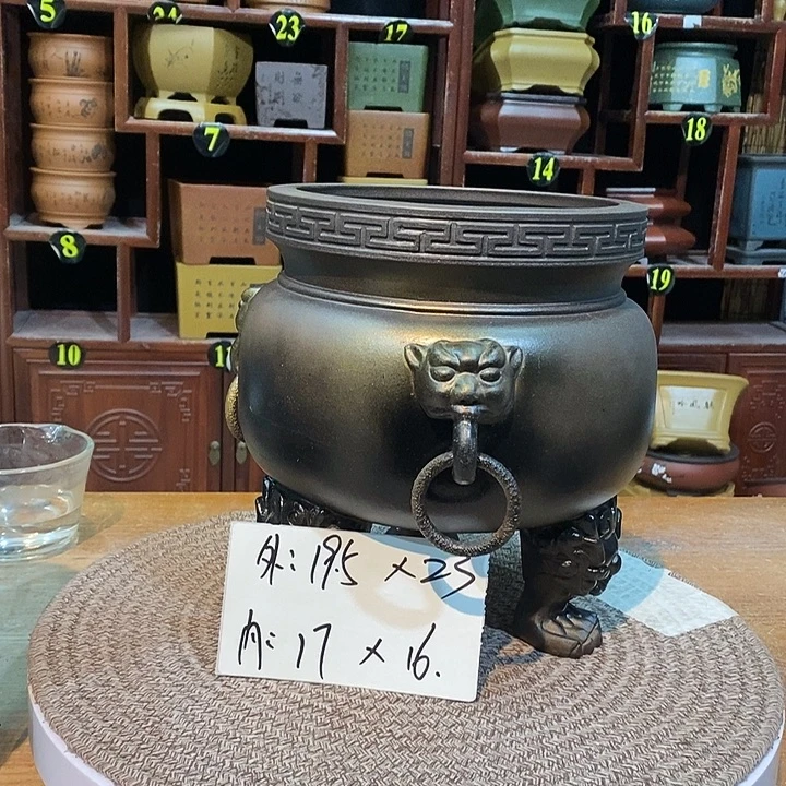 紫砂花盆紫砂花盆