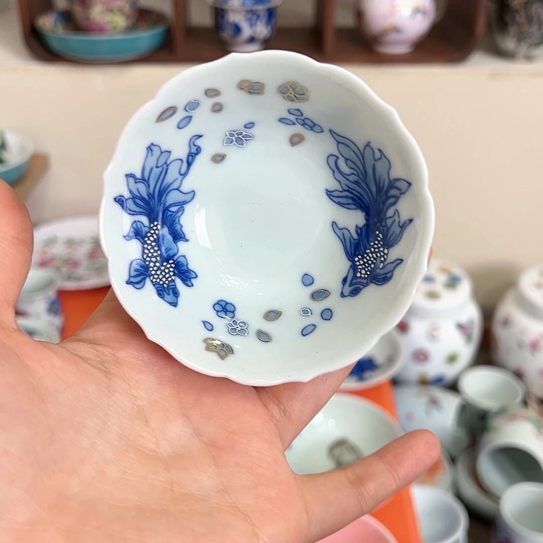 全品青花鱼单杯陶瓷
