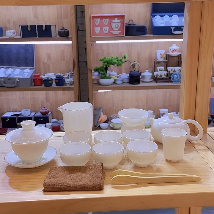 纯白羊脂玉套装套装