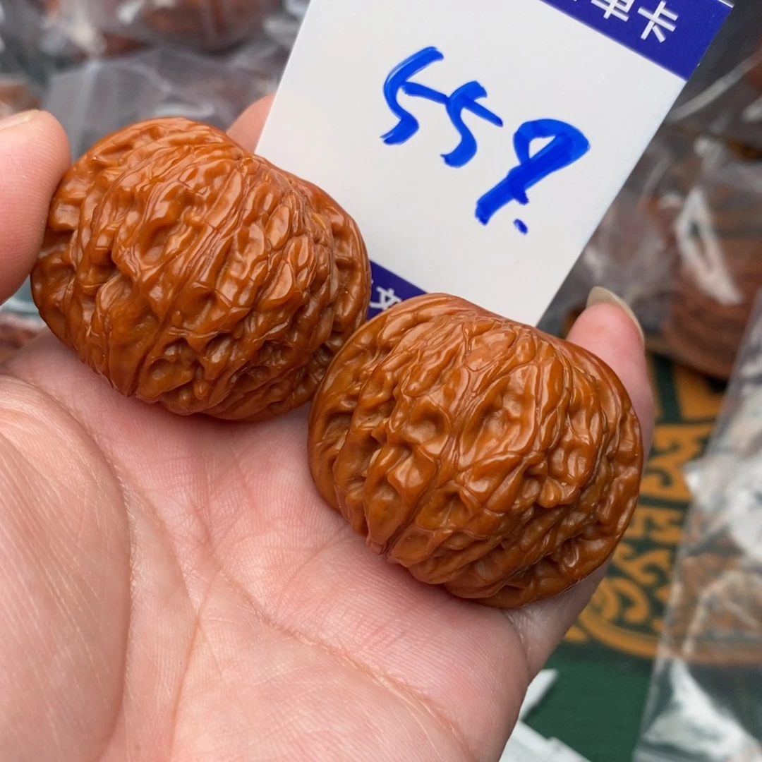 把件文玩核桃磨盘狮子头42