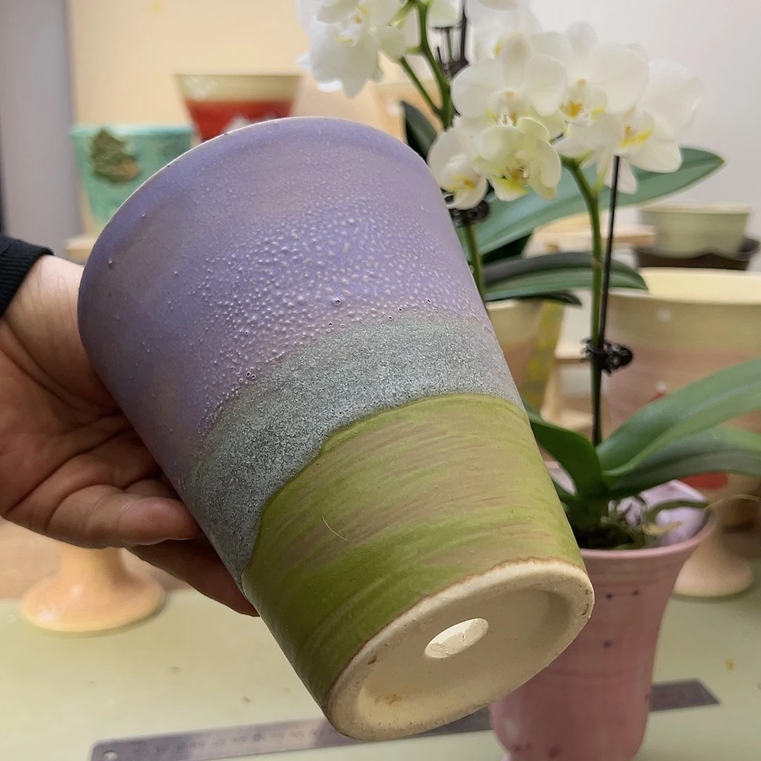 景德镇陶瓷口10高14气泡釉